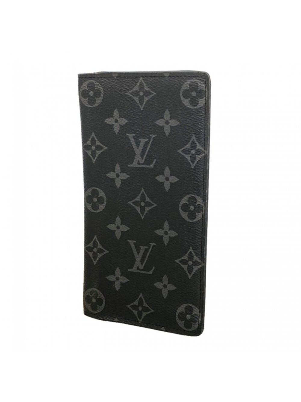 Louis Vuitton Wallet Monogram Eclipse Portefeuille Brazza Black